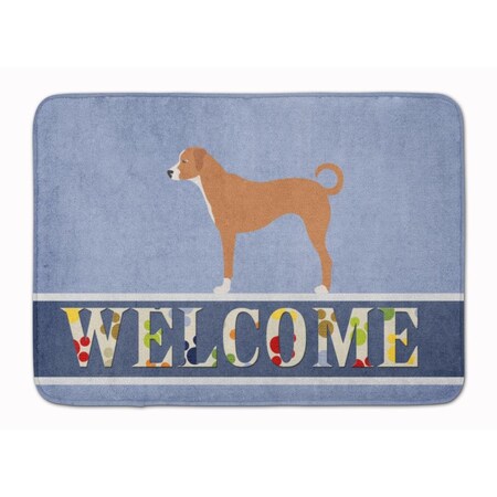 Carolines Treasures Australian Pinscher Welcome Machine Washable Memory Foam Mat BB8290RUG